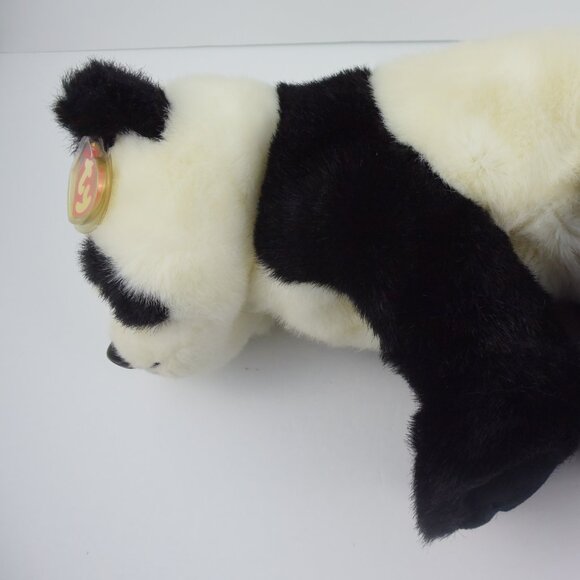 TY Beanie Buddy BAMBOO the Panda, Like New w Tag, Vintage 1999 RARE FIND! - Picture 6 of 16